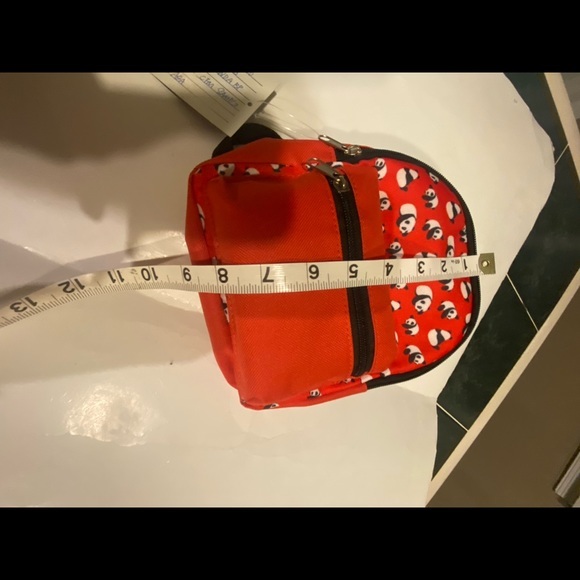 PAW NYC RED DOGGIE BACKPACK WITH PANDAS NEW WITH TAGS - Picture 10 of 10